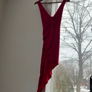 BCBG Red Asymmetrical Dress